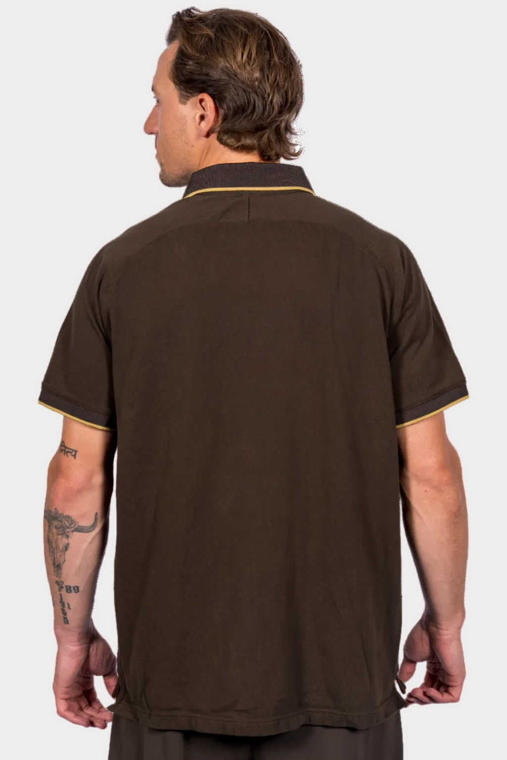 WSW ASICS 26/27 Men's Polo - Black Coffee