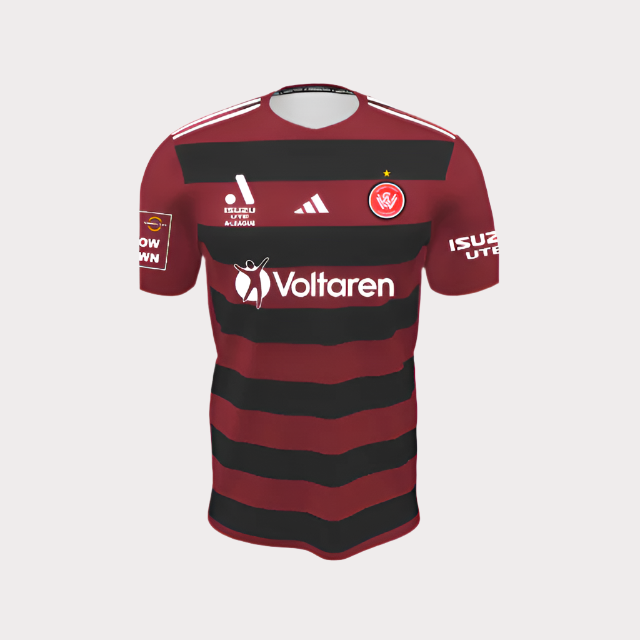 Western Sydney Wanderers home jersey 2024/25 | Show your support at ...